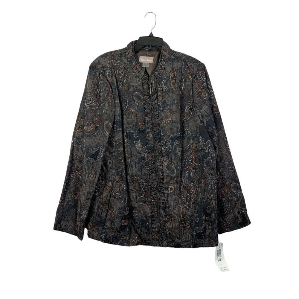 Tan Jay Women's Paprika Mix Casual Brown Jacket